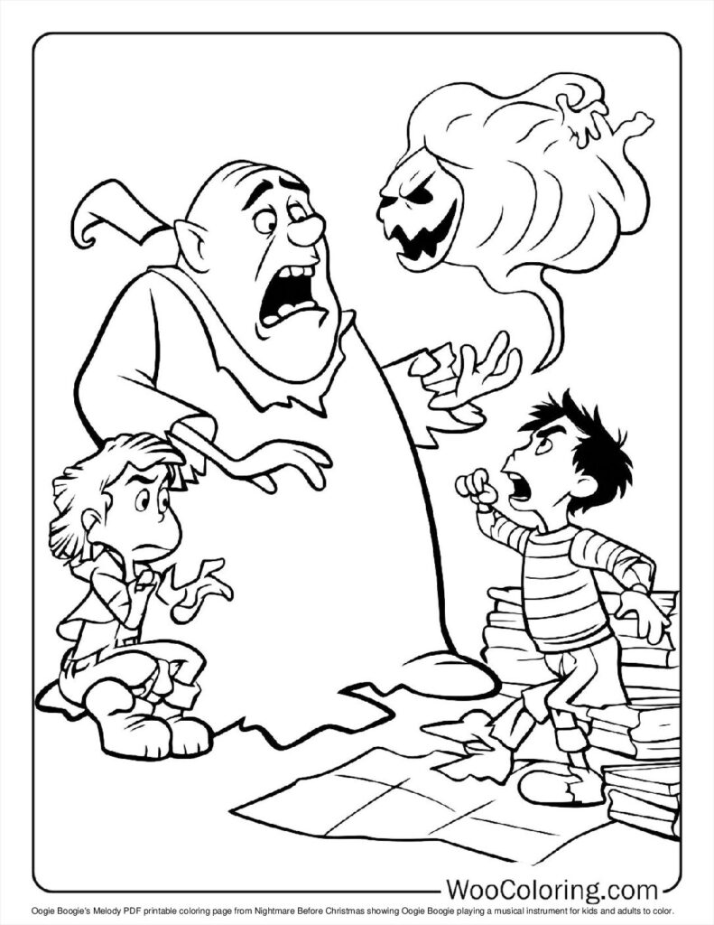 100  Nightmare Before Christmas coloring pages  Free PDF To Print  - 65