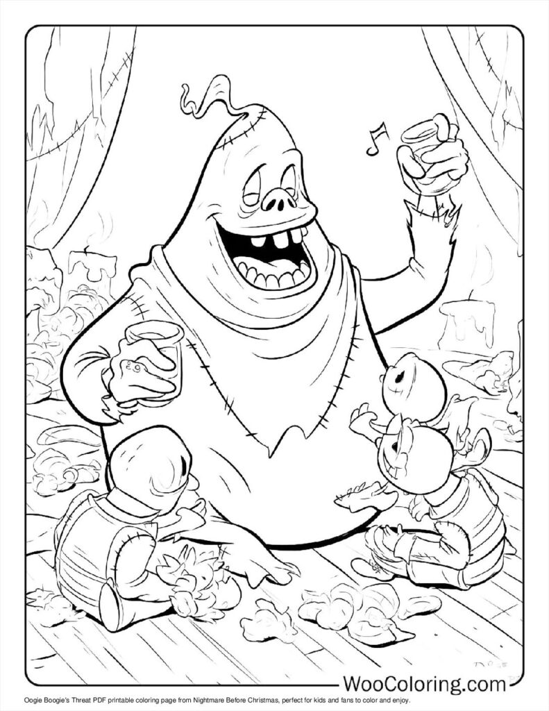 100  Nightmare Before Christmas coloring pages  Free PDF To Print  - 41