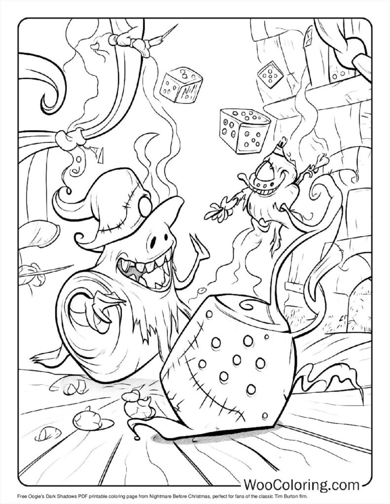 100  Nightmare Before Christmas coloring pages  Free PDF To Print  - 41