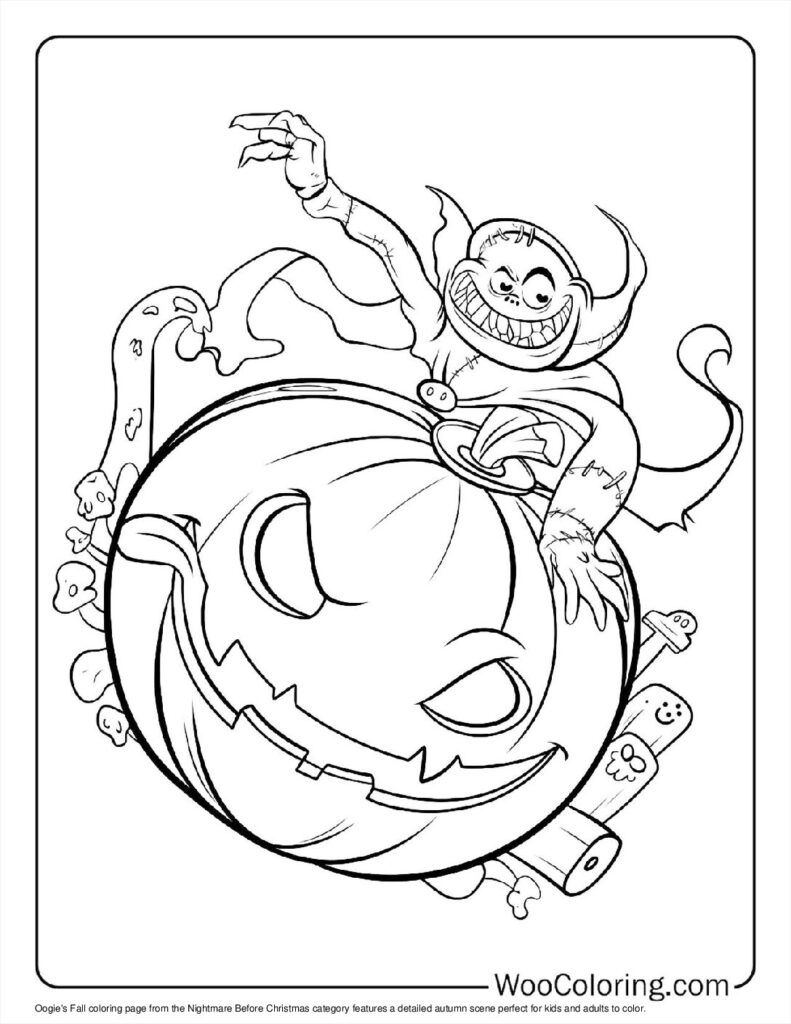 100  Nightmare Before Christmas coloring pages  Free PDF To Print  - 54