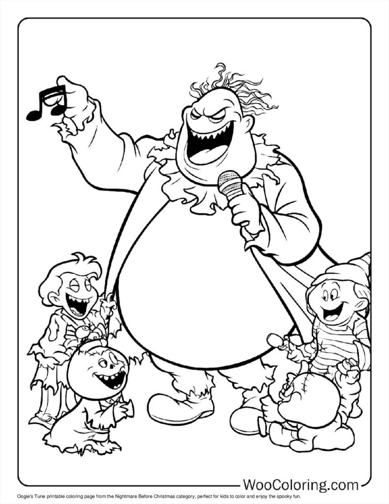 100  Nightmare Before Christmas coloring pages  Free PDF To Print  - 7