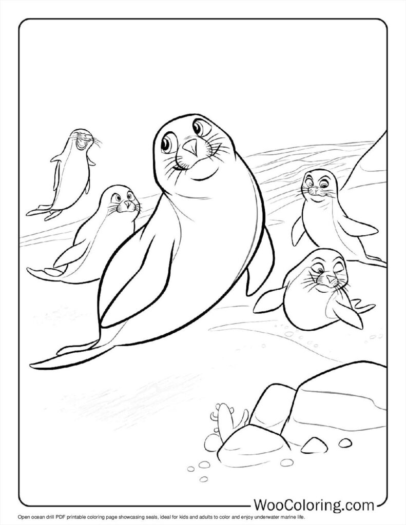 100  Seal coloring pages  Free PDF To Print  - 49