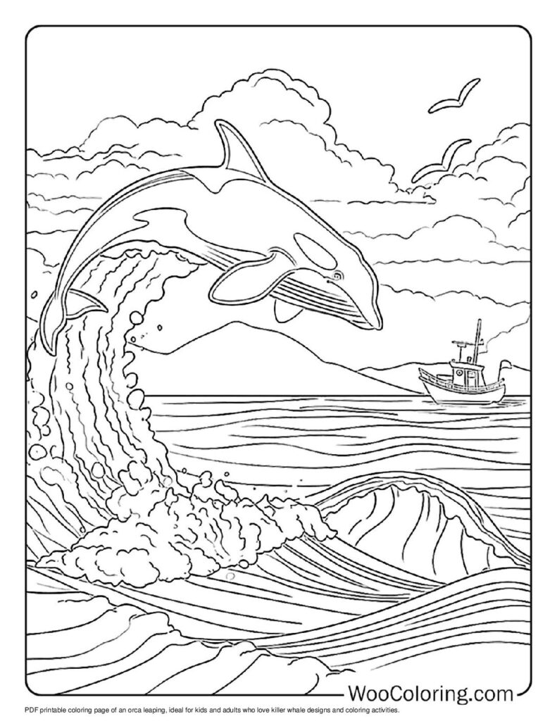 100  Killer Whale coloring pages  Free PDF To Print  - 33