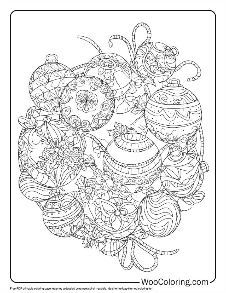 100 Christmas Mandala coloring pages Free PDF To Print - 91