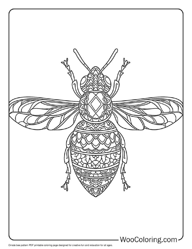 Ornate Bee Pattern