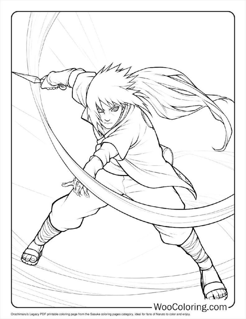 100  Sasuke coloring pages  Free PDF To Print  - 1