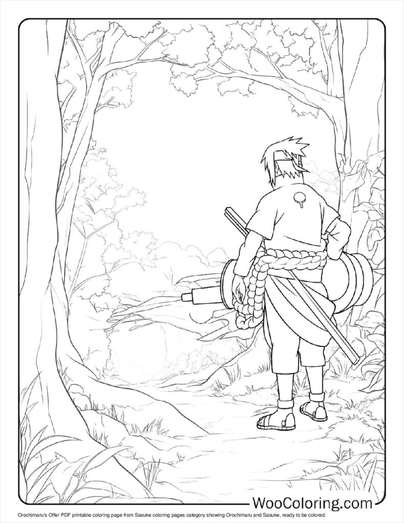 100  Sasuke coloring pages  Free PDF To Print  - 74