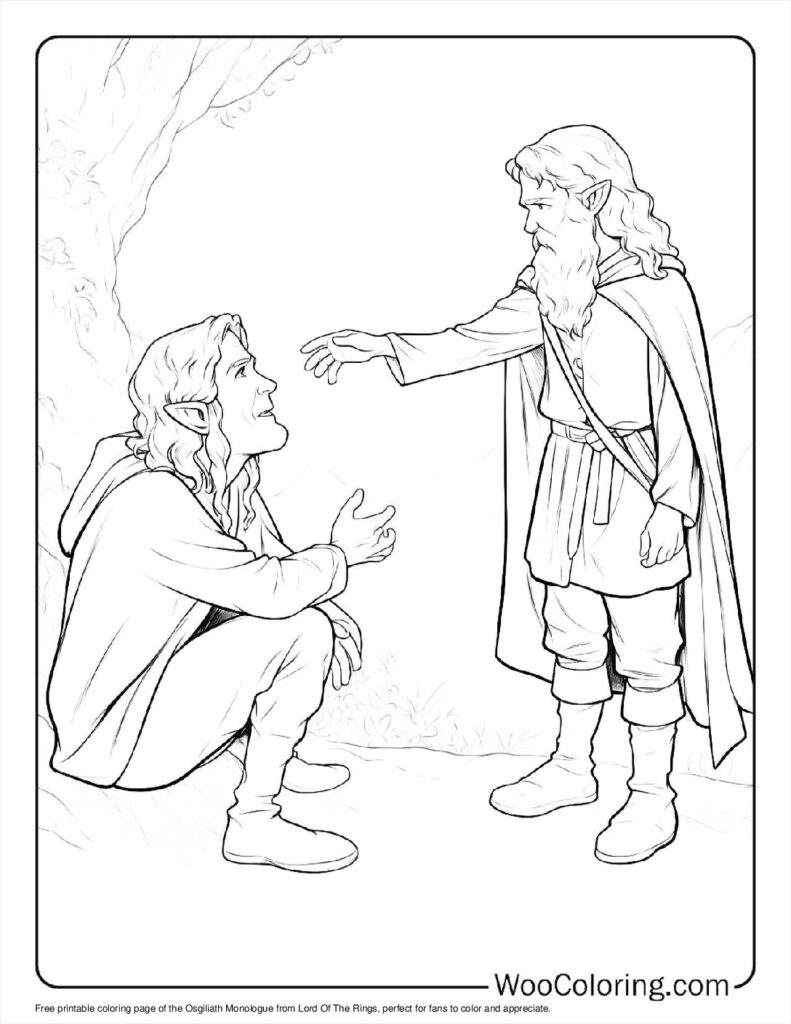 100  Lord Of The Rings coloring pages  Free PDF To Print  - 55