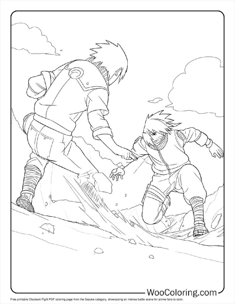 100  Sasuke coloring pages  Free PDF To Print  - 22