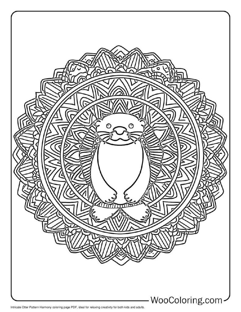 100  Otter coloring pages  Free PDF To Print  - 65