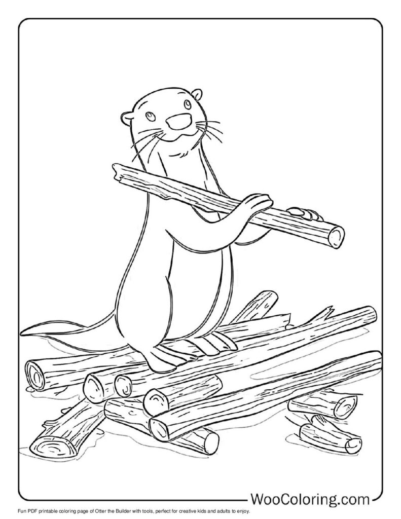 100  Otter coloring pages  Free PDF To Print  - 75
