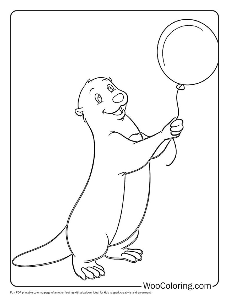100  Otter coloring pages  Free PDF To Print  - 73