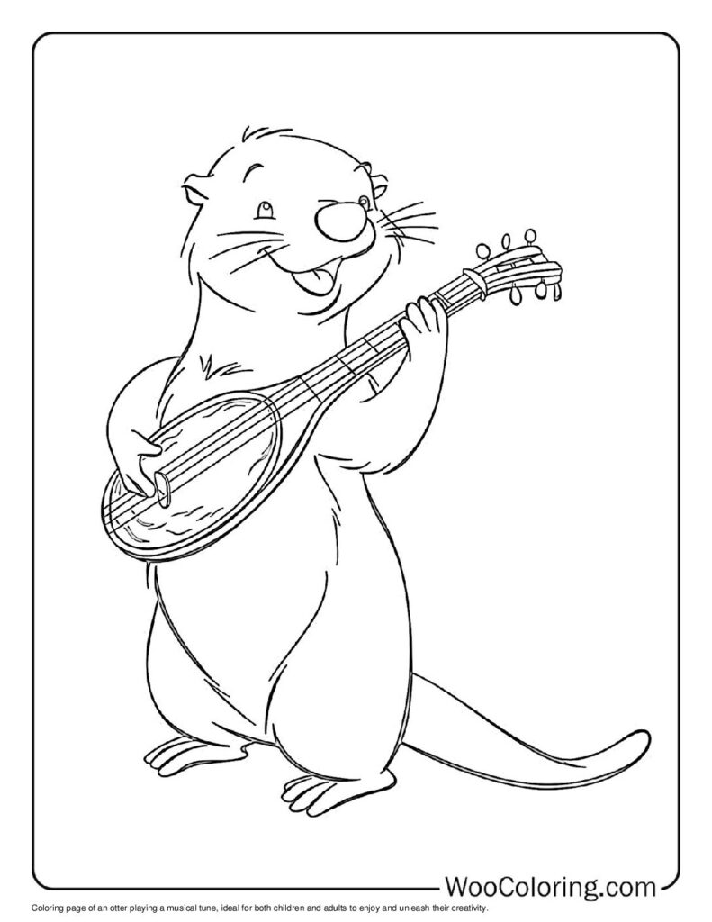 100  Otter coloring pages  Free PDF To Print  - 76