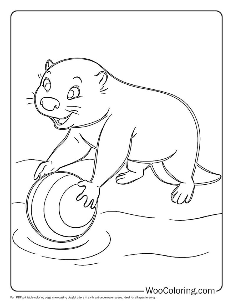 100  Otter coloring pages  Free PDF To Print  - 86
