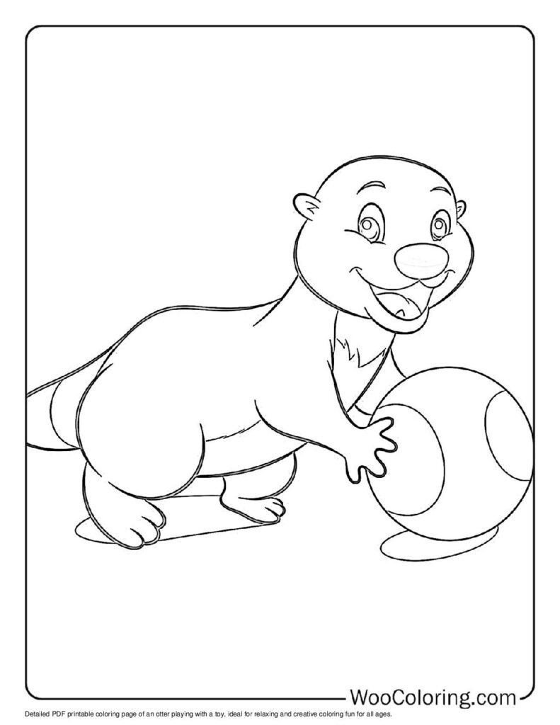 100  Otter coloring pages  Free PDF To Print  - 3