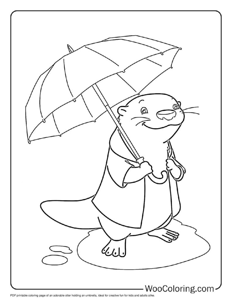 100  Otter coloring pages  Free PDF To Print  - 60