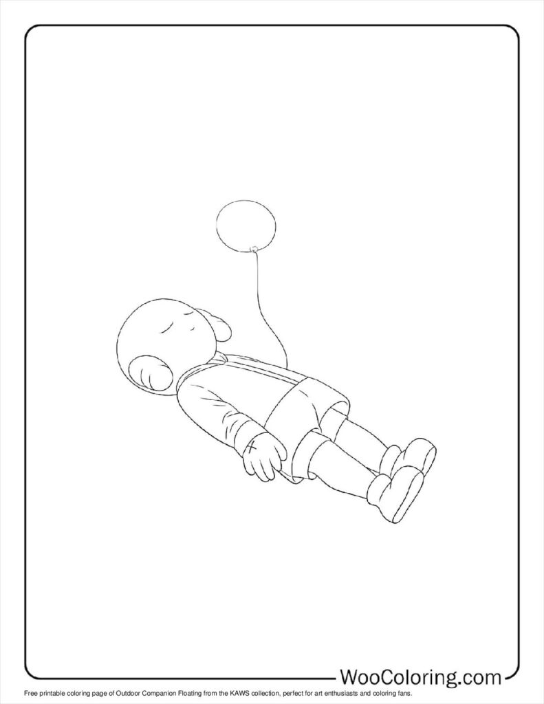 100  KAWS coloring pages  Free PDF To Print  - 22