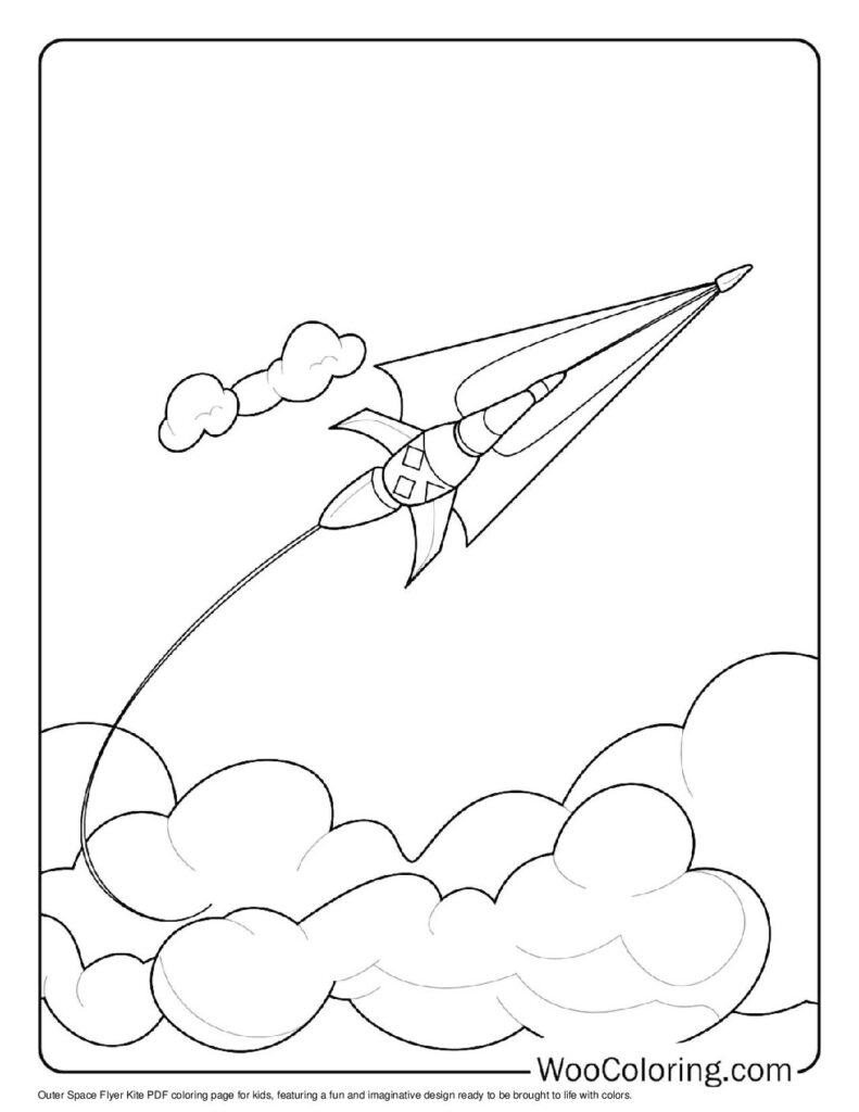 100  Kite coloring pages  Free PDF To Print  - 33