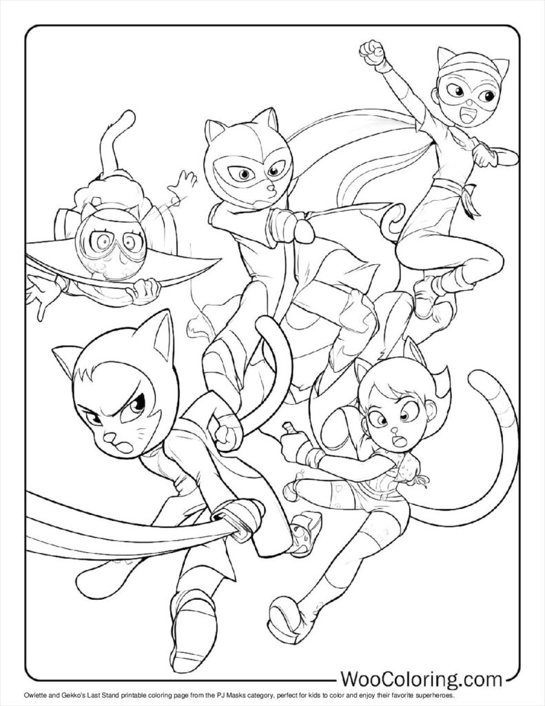100  PJ Masks coloring pages  Free PDF To Print  - 50