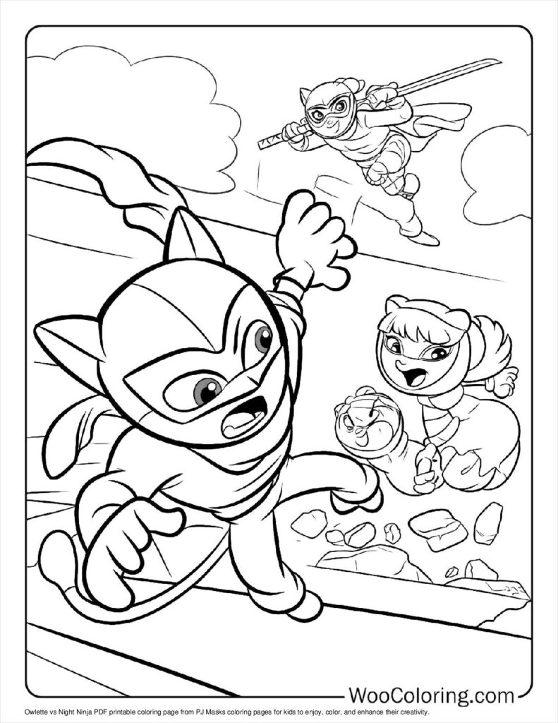 100  PJ Masks coloring pages  Free PDF To Print  - 39