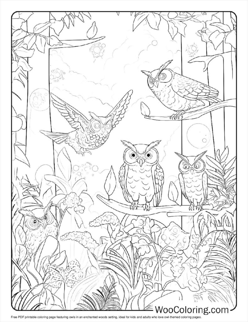 100  Owl coloring pages  Free PDF To Print  - 68
