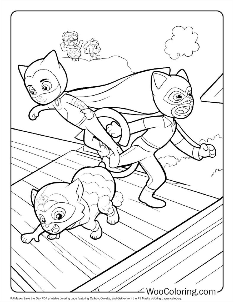 100  PJ Masks coloring pages  Free PDF To Print  - 94
