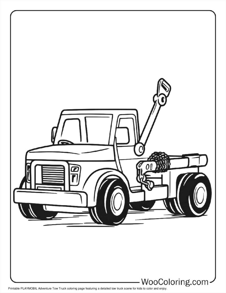 100  Tow Truck coloring pages  Free PDF To Print  - 82