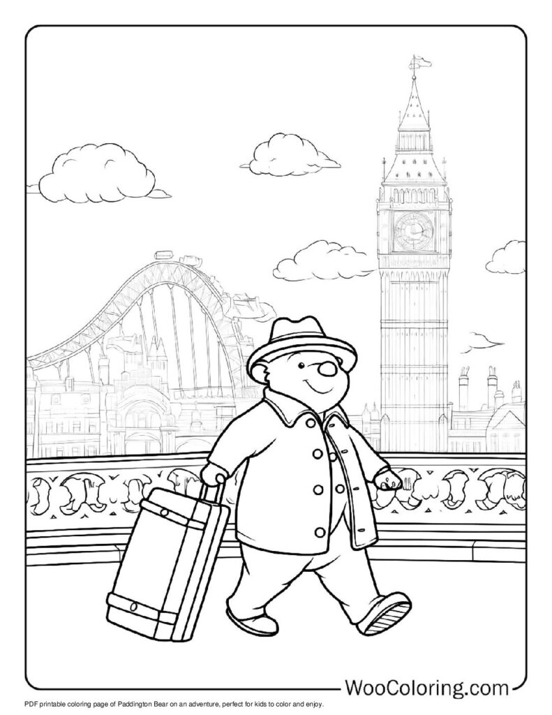 100  Paddington coloring pages  Free PDF To Print  - 15