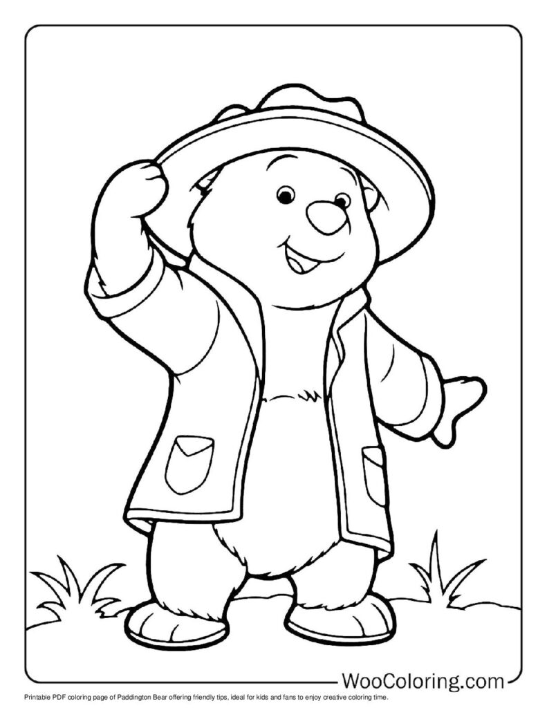 100  Paddington coloring pages  Free PDF To Print  - 12