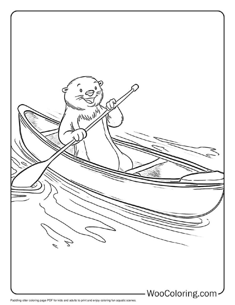 100  Otter coloring pages  Free PDF To Print  - 99