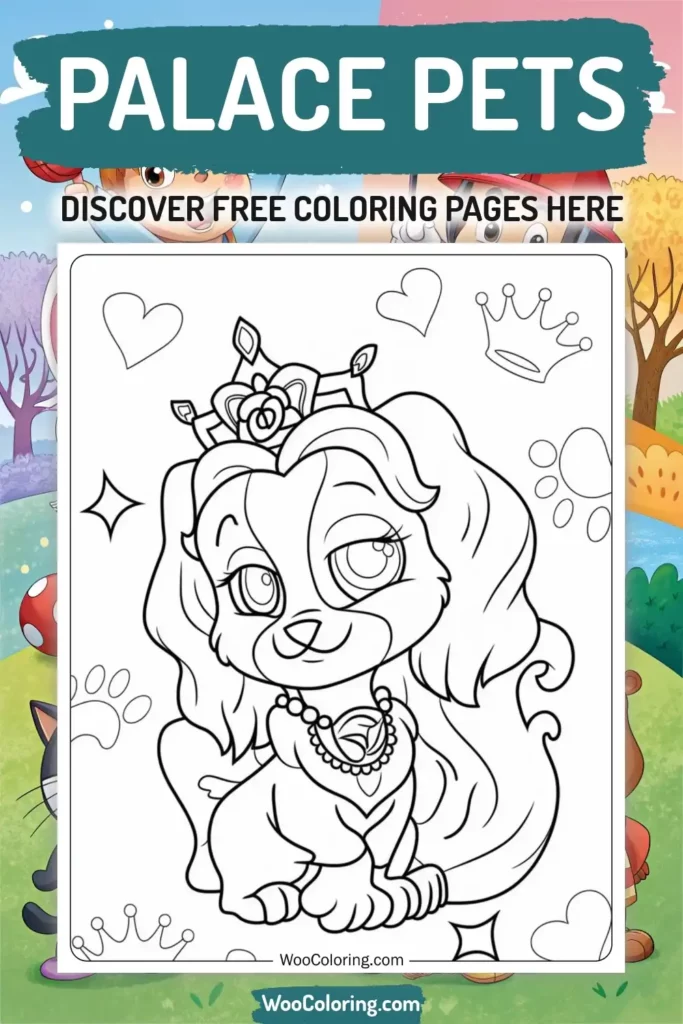 Palace Pets coloring pages designs from TV Show