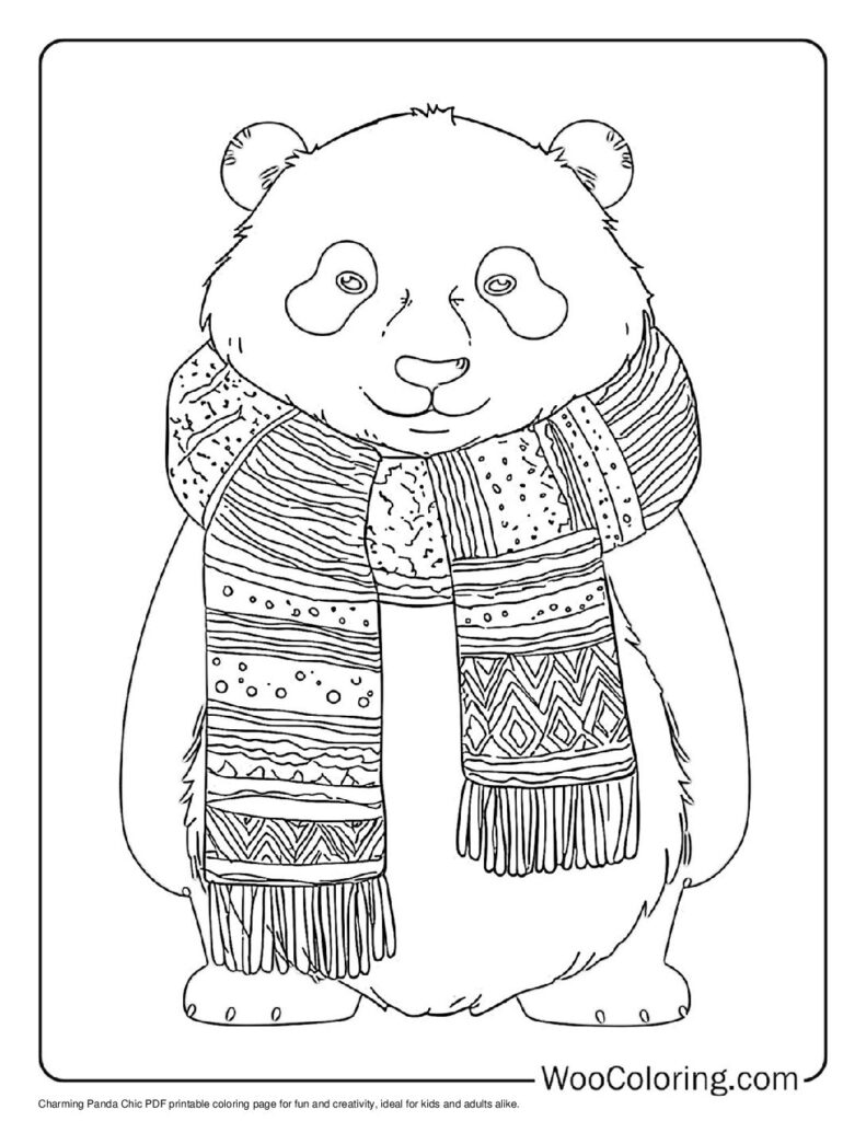 100  Panda coloring pages  Free PDF To Print  - 11