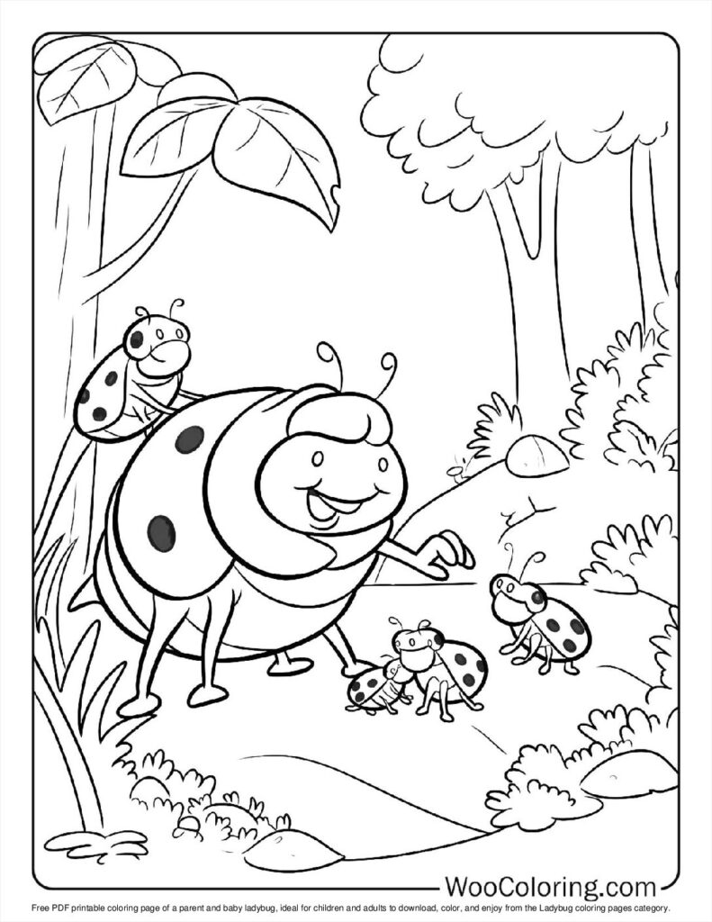 100  Ladybug coloring pages  Free PDF To Print  - 75