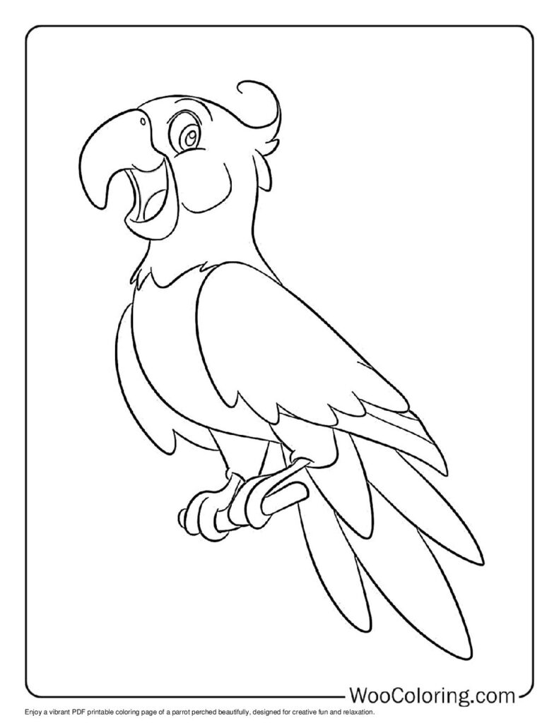 100  Parrot coloring pages  Free PDF To Print  - 46