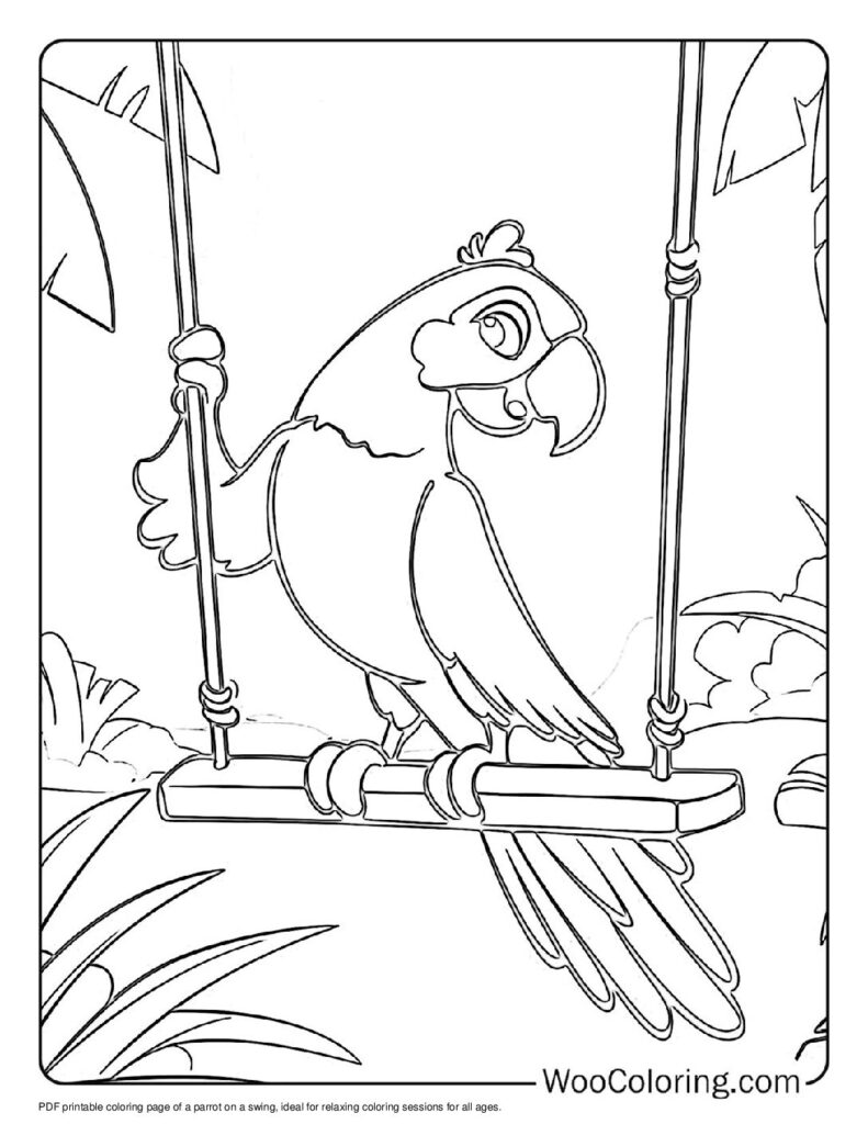 100  Parrot coloring pages  Free PDF To Print  - 47