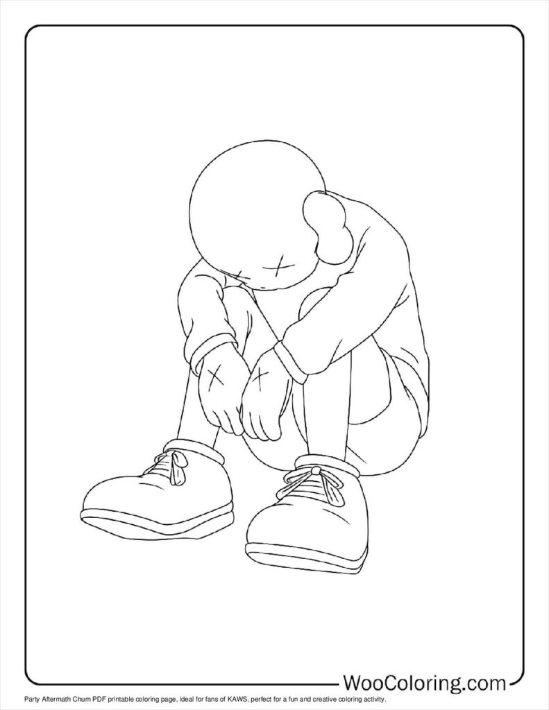100  KAWS coloring pages  Free PDF To Print  - 28