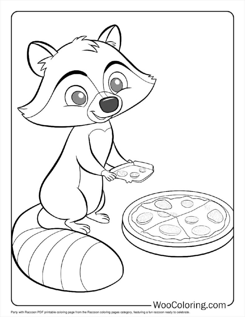 100  Raccoon coloring pages  Free PDF To Print  - 91