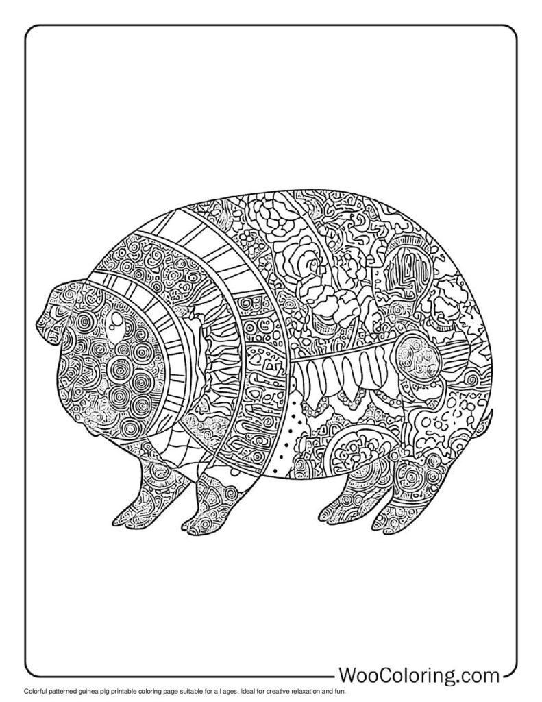 100 Guinea Pig coloring pages Free PDF To Print - 94