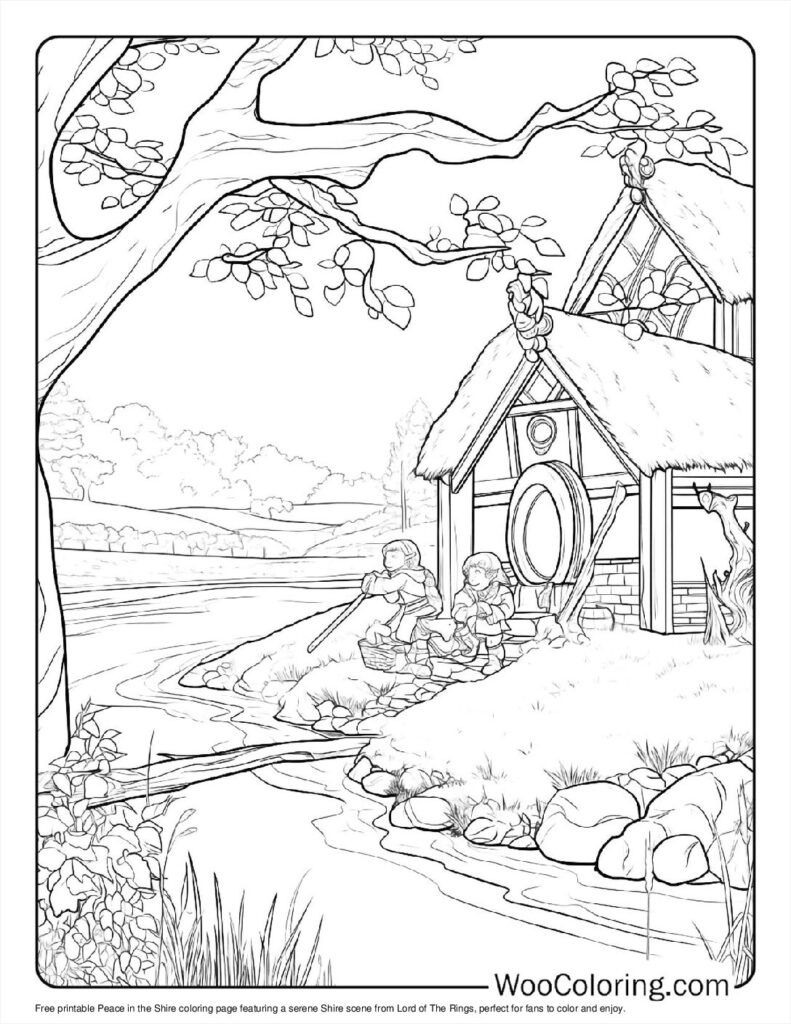 100  Lord Of The Rings coloring pages  Free PDF To Print  - 41