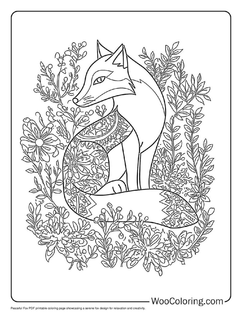 100  Fox coloring pages  Free PDF To Print  - 93