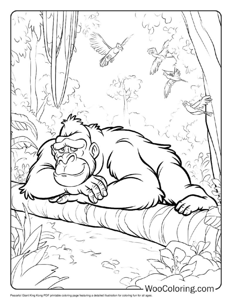 100  King Kong coloring pages  Free PDF To Print  - 70