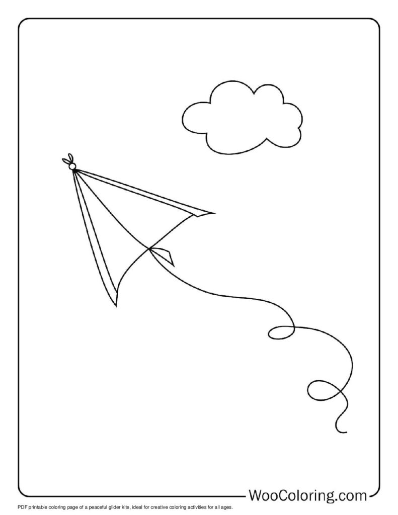 100  Kite coloring pages  Free PDF To Print  - 54