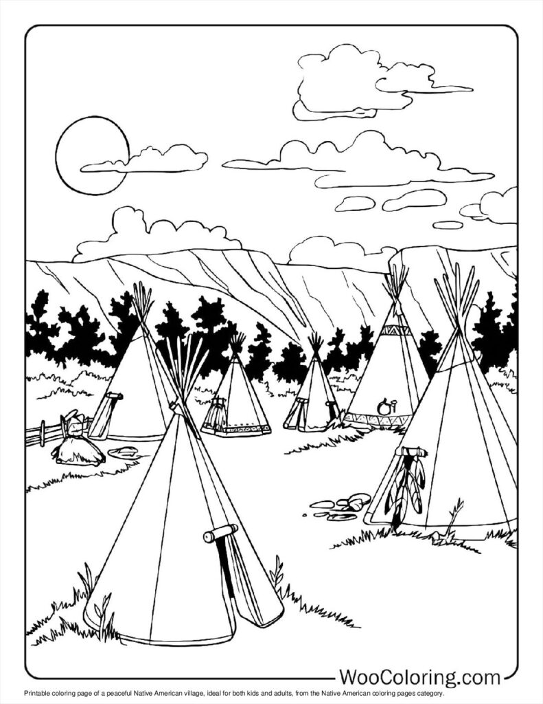100  Native American coloring pages  Free PDF To Print  - 54