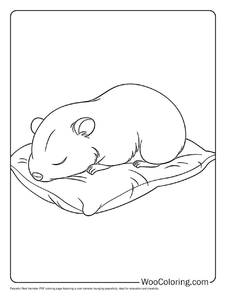 100  Hamster coloring pages  Free PDF To Print  - 62