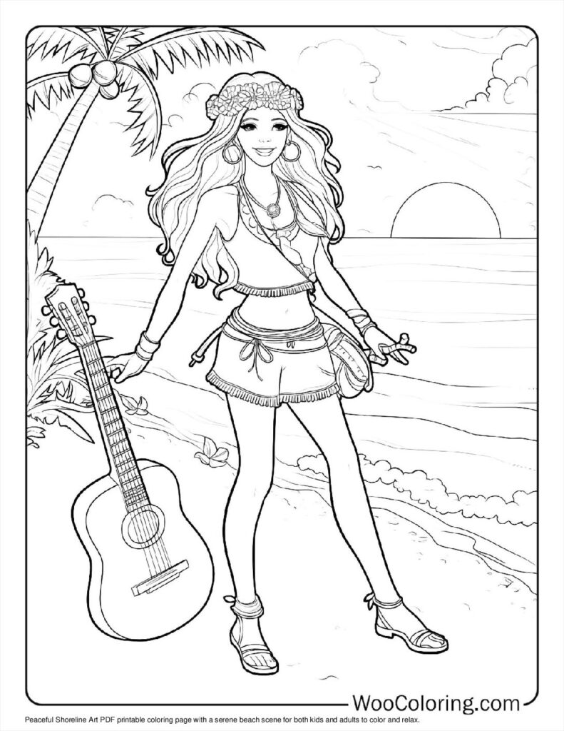100  Hippie coloring pages  Free PDF To Print  - 3
