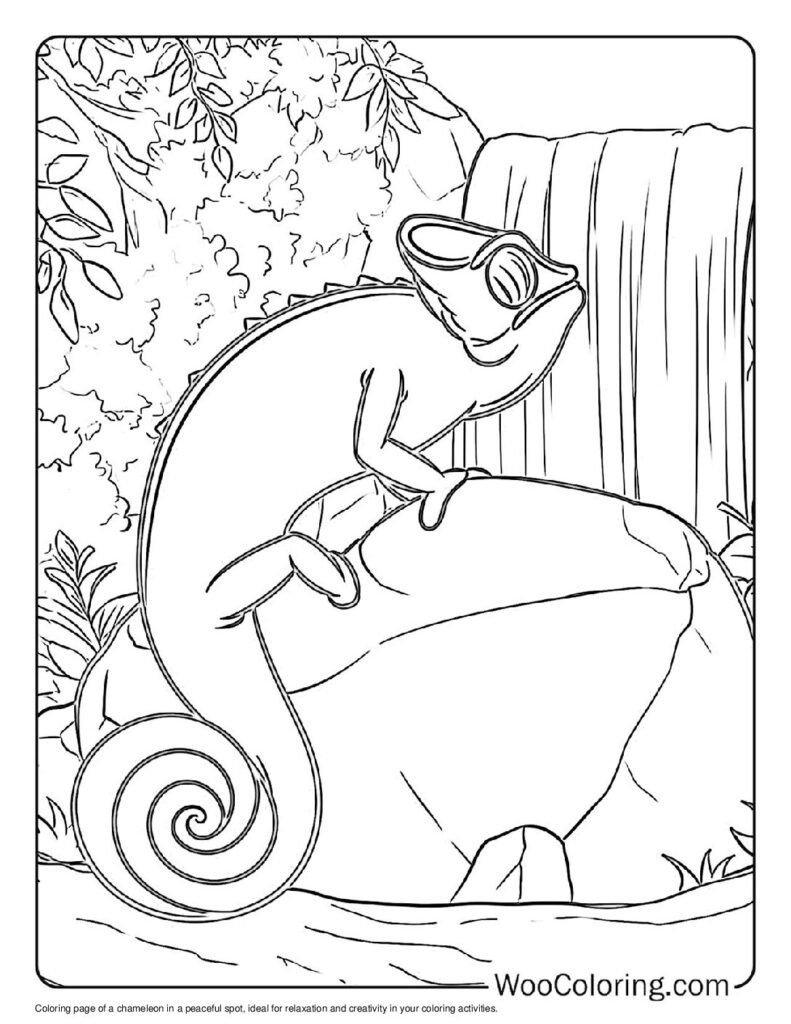 100  Chameleon coloring pages  Free PDF To Print  - 57