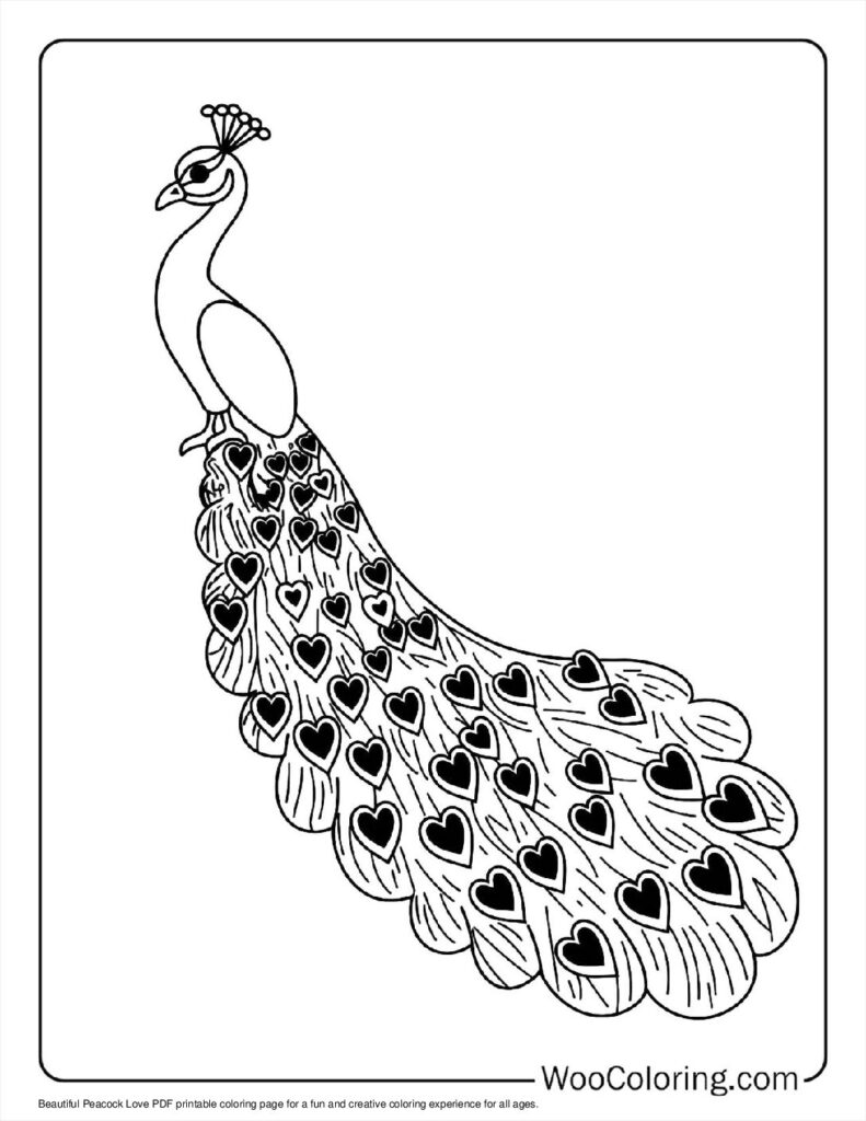 100  Peacock coloring pages  Free PDF To Print  - 28