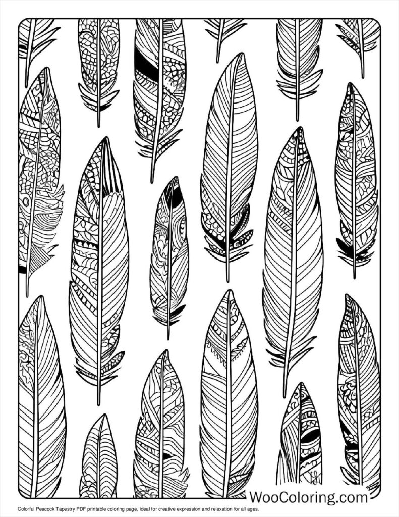 100  Peacock coloring pages  Free PDF To Print  - 80