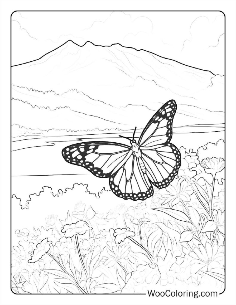 100  Butterfly coloring pages  Free PDF To Print  - 90