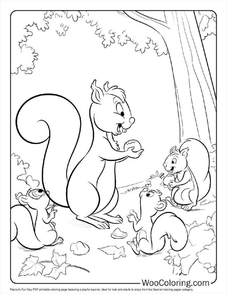 100  Squirrel coloring pages  Free PDF To Print  - 41